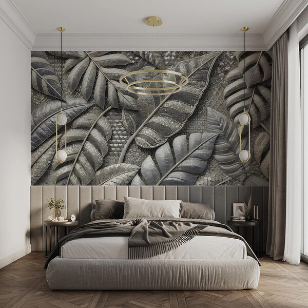 Textured leaves in muted tones. Textured leaves in muted tones.