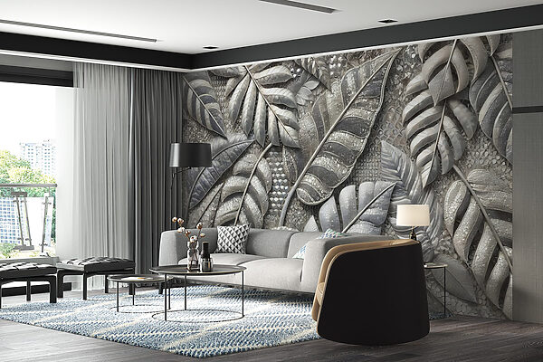 Textured leaves in muted tones. Textured leaves in muted tones.