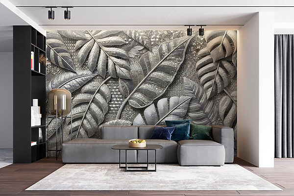Textured leaves in muted tones. Textured leaves in muted tones.
