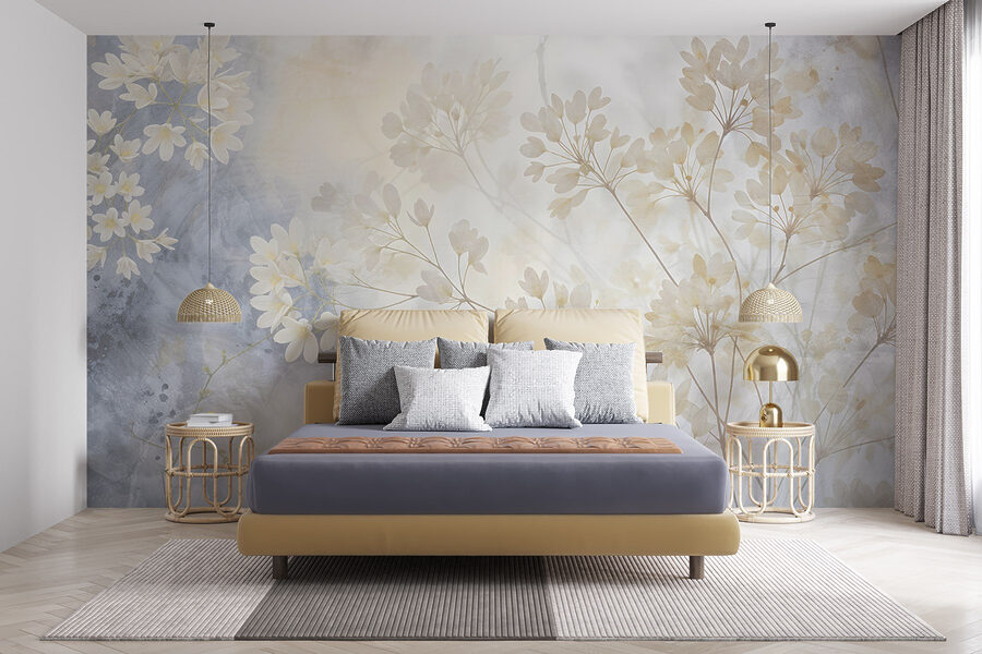 Soft blooms on a gentle backdrop