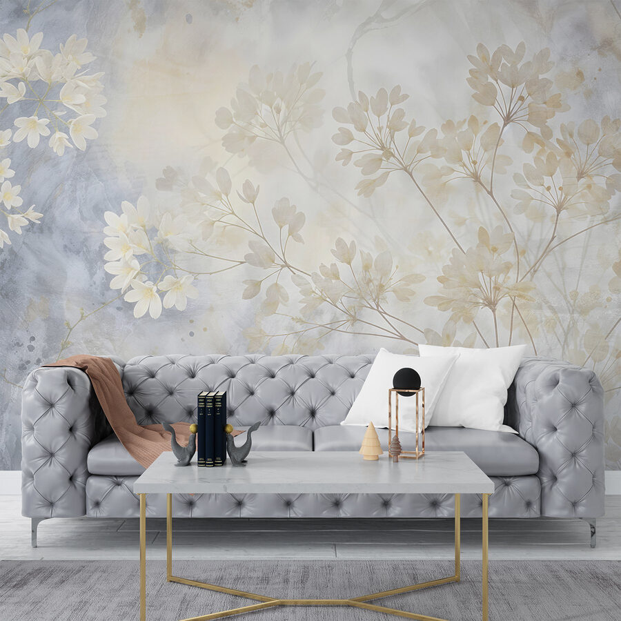 Soft blooms on a gentle backdrop