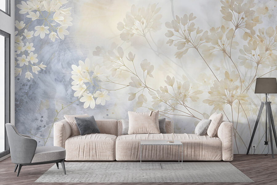 Soft blooms on a gentle backdrop