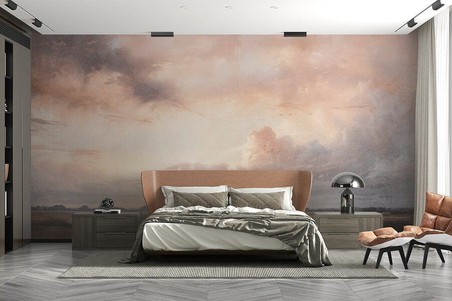 Landscape with a body of water and clouds