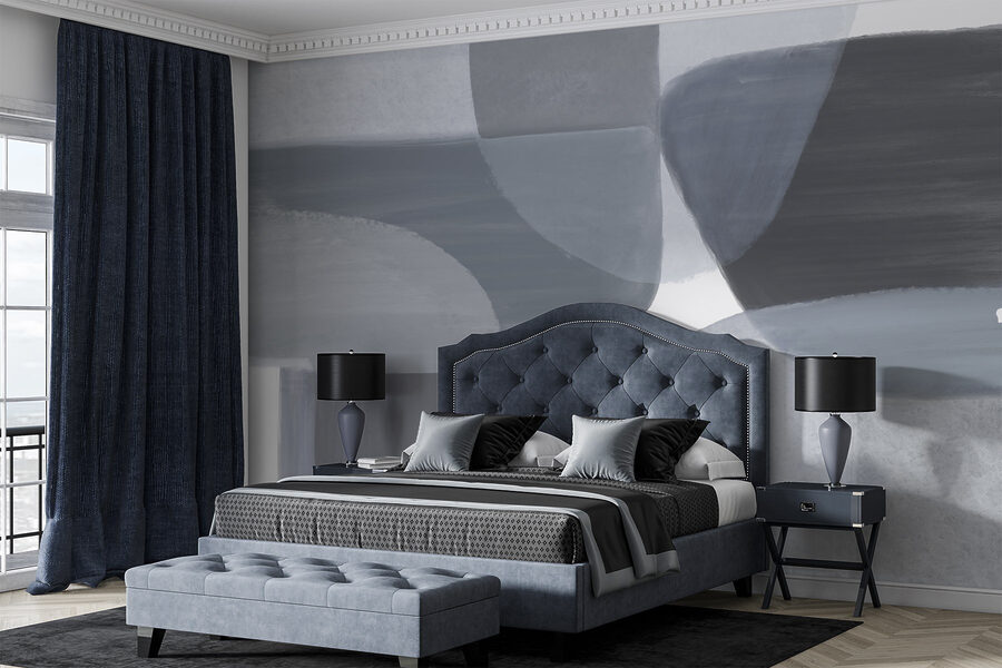 Grey and white art