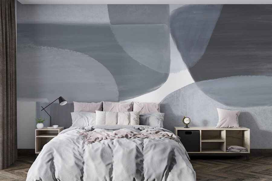 Grey and white art