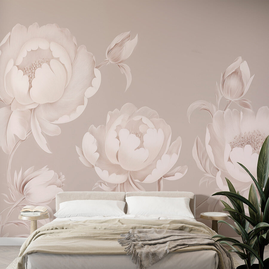 Wallpaper with flowers