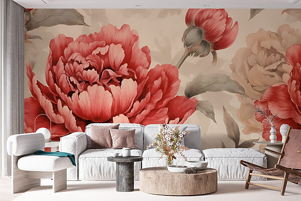 Lush blooms in soft hues Lush blooms in soft hues