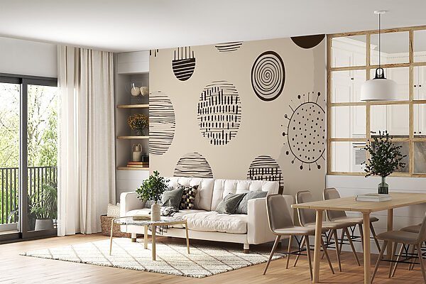 Pattern of circles and lines Pattern of circles and lines