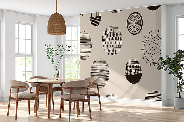 Pattern of circles and lines Pattern of circles and lines