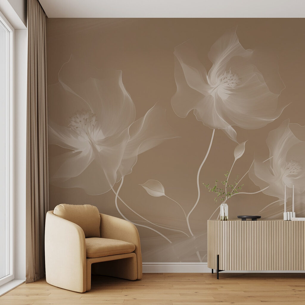 Delicate blooms in soft tones