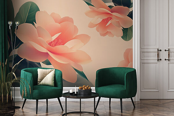 Delicate blooms in soft pastel hues Delicate blooms in soft pastel hues