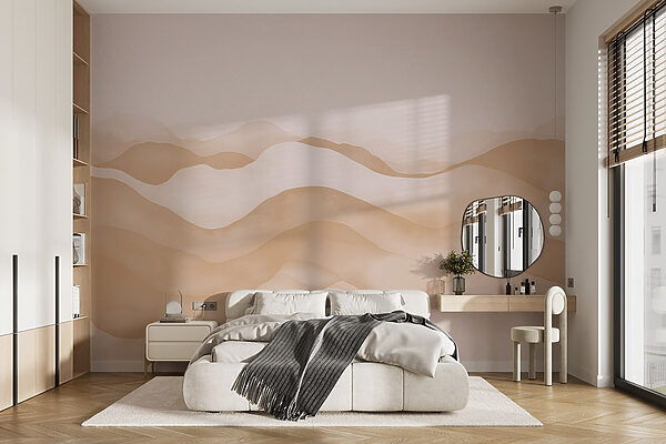 Tan and white waves Tan and white waves