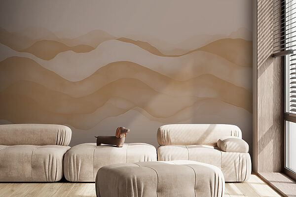 Tan and white waves Tan and white waves