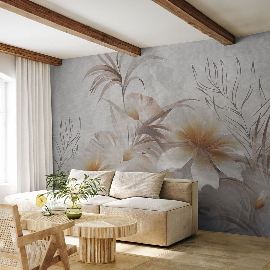 Elegant floral design with soft hues