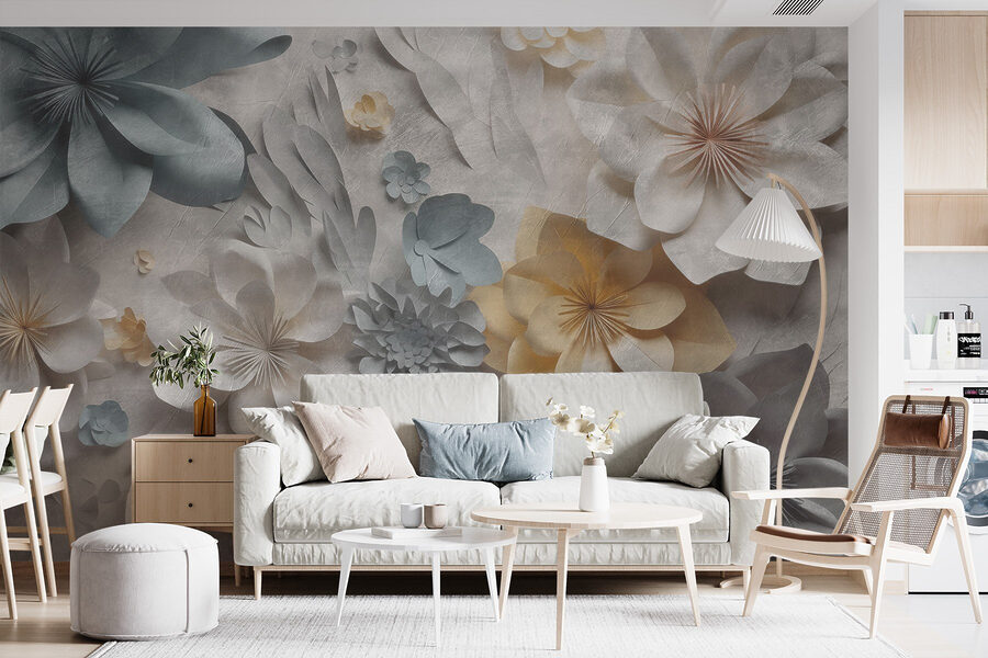 Group of paper flowers