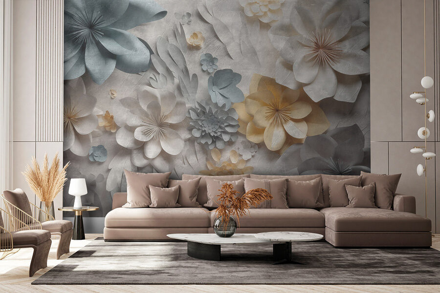 Group of paper flowers