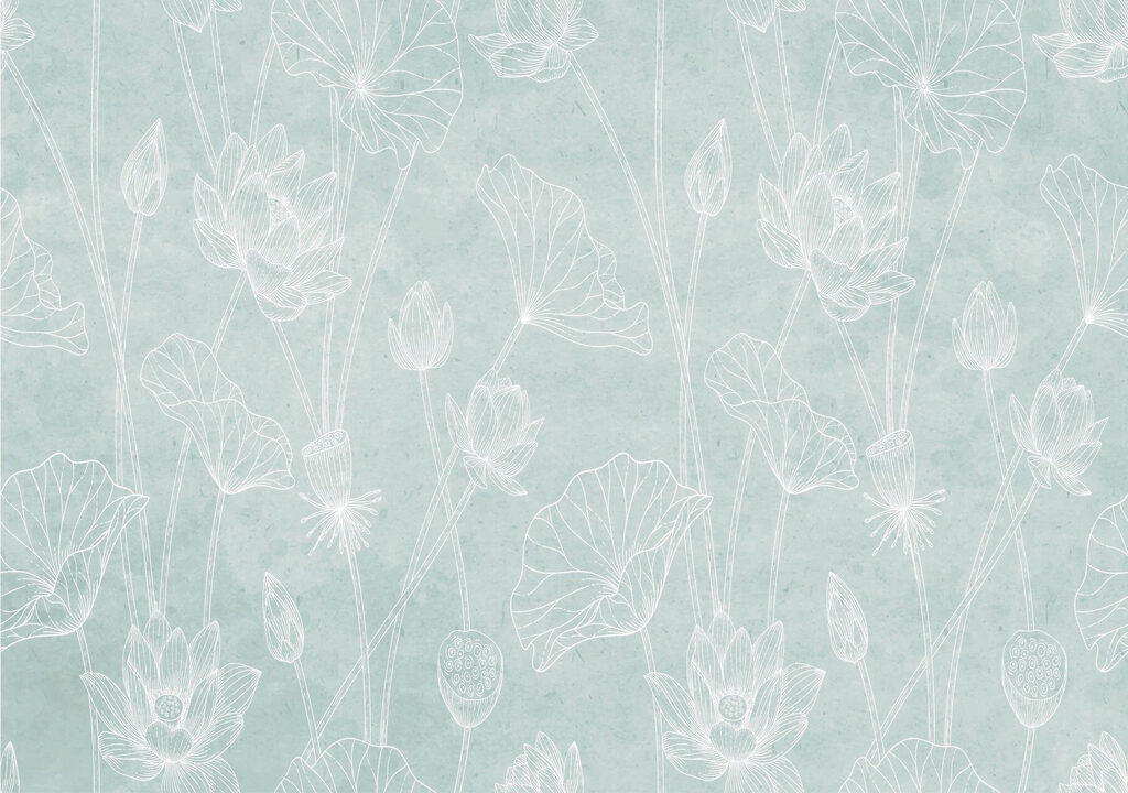 Pattern of flowers on a blue background Pattern of flowers on a blue background