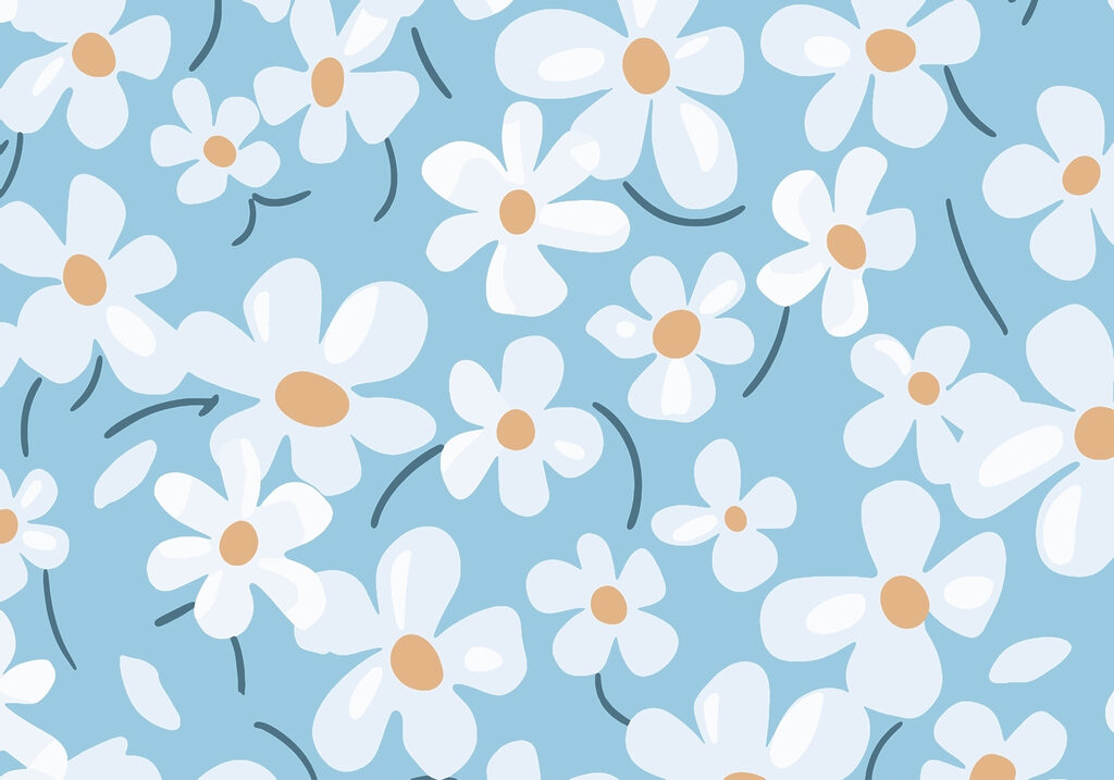 Pattern of white flowers w02216p 1024x717 - Pattern of white flowers