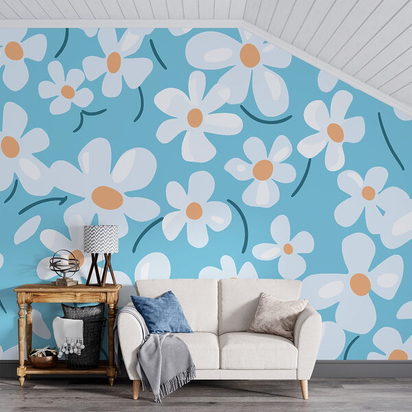 Pattern of white flowers w02216pih76ms 600x600 - Pattern of white flowers