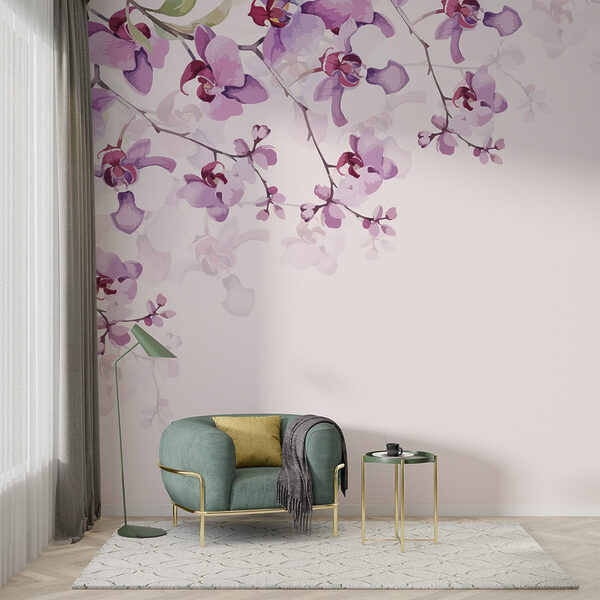 Delicate orchids in soft pastel hues Delicate orchids in soft pastel hues