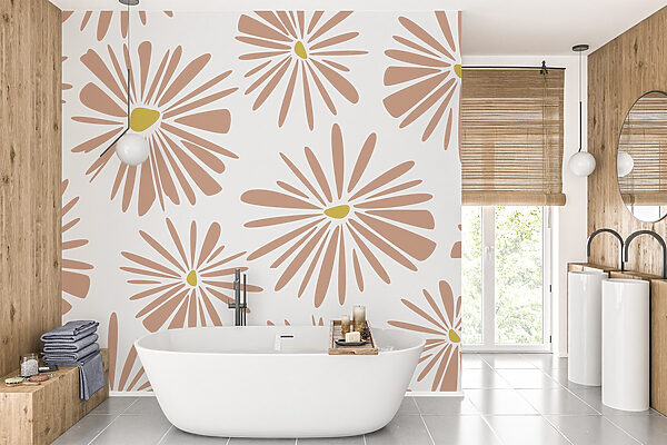 Pattern of flowers on a white background Pattern of flowers on a white background