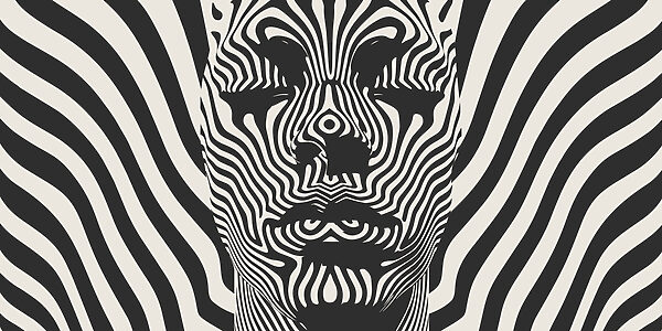 Black and white image of a person’s face Black and white image of a person’s face