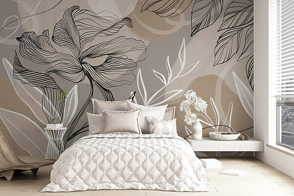 Flowing lines and organic shapes combine Flowing lines and organic shapes combine