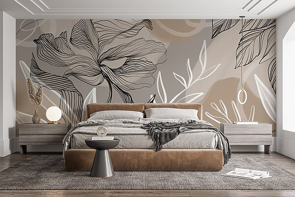 Flowing lines and organic shapes combine Flowing lines and organic shapes combine