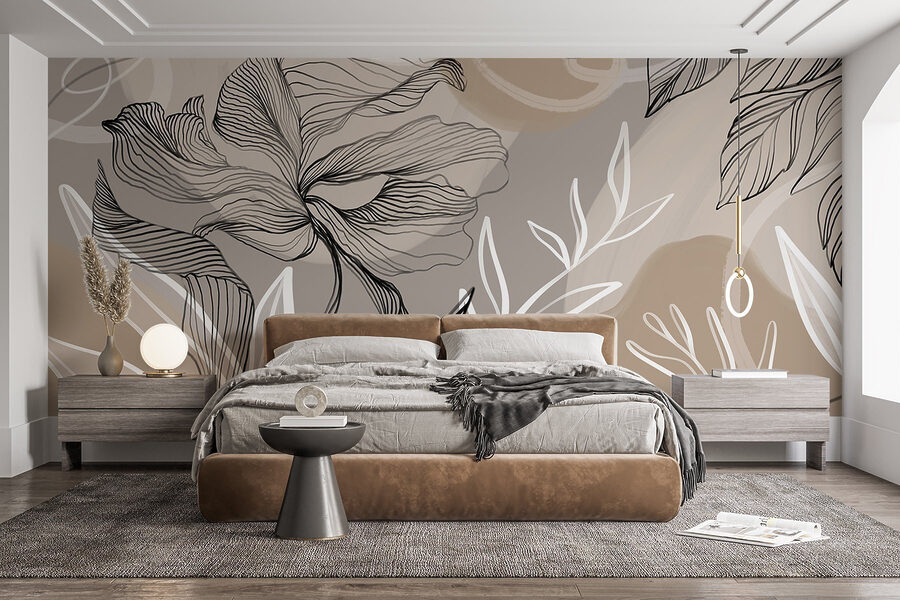 Flowing lines and organic shapes combine Flowing lines and organic shapes combine