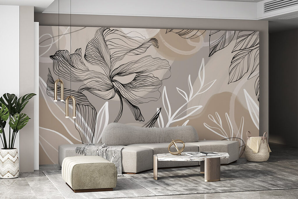 Flowing lines and organic shapes combine Flowing lines and organic shapes combine