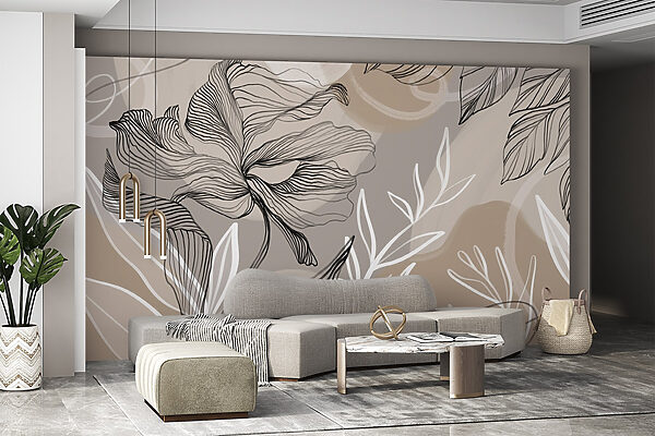 Flowing lines and organic shapes combine Flowing lines and organic shapes combine