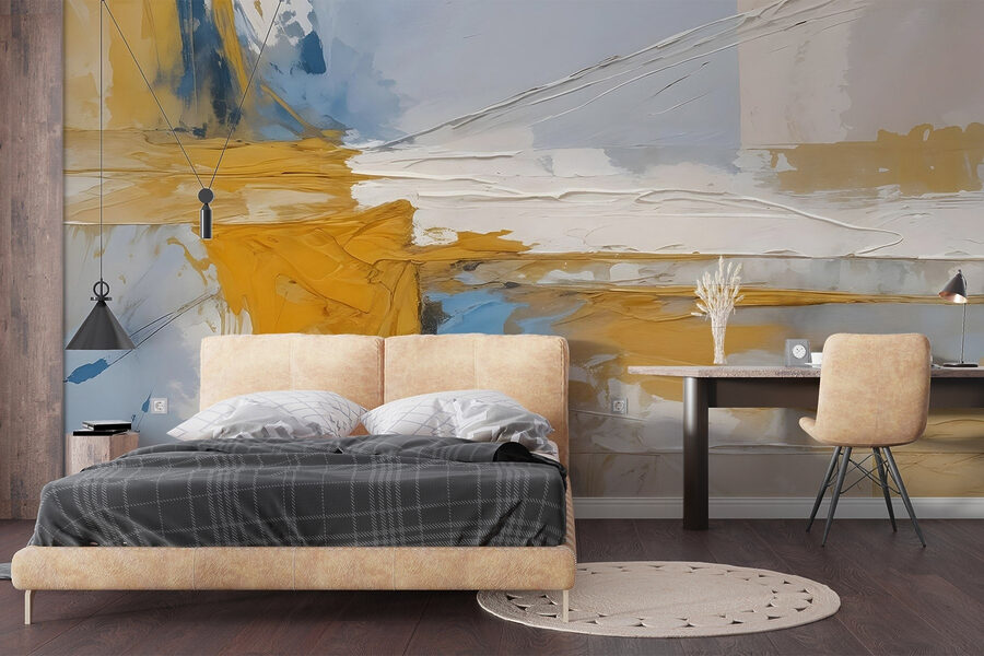 Wall murals Painting of a colorful painting