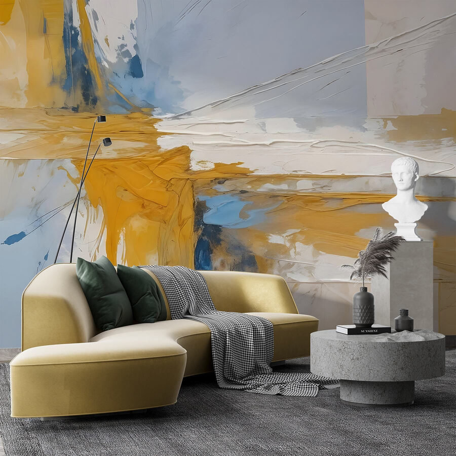 Wall murals Painting of a colorful painting - Image 4