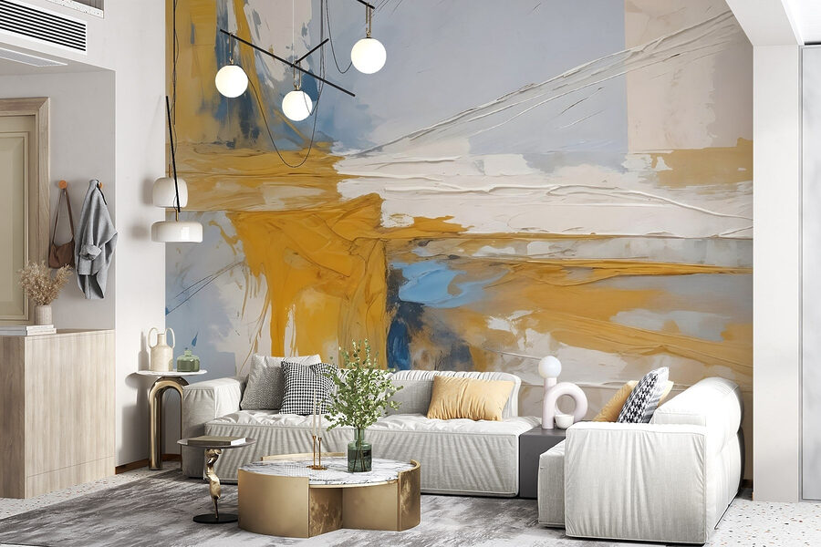 Wall murals Painting of a colorful painting - Image 6