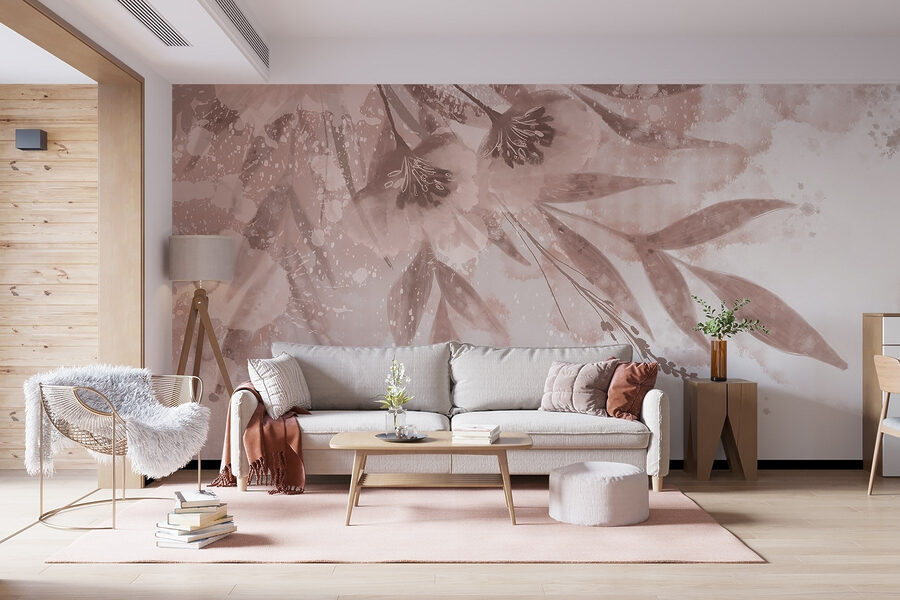 Soft florals in pastel hues.