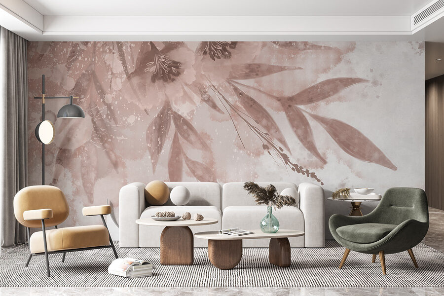 Soft florals in pastel hues.