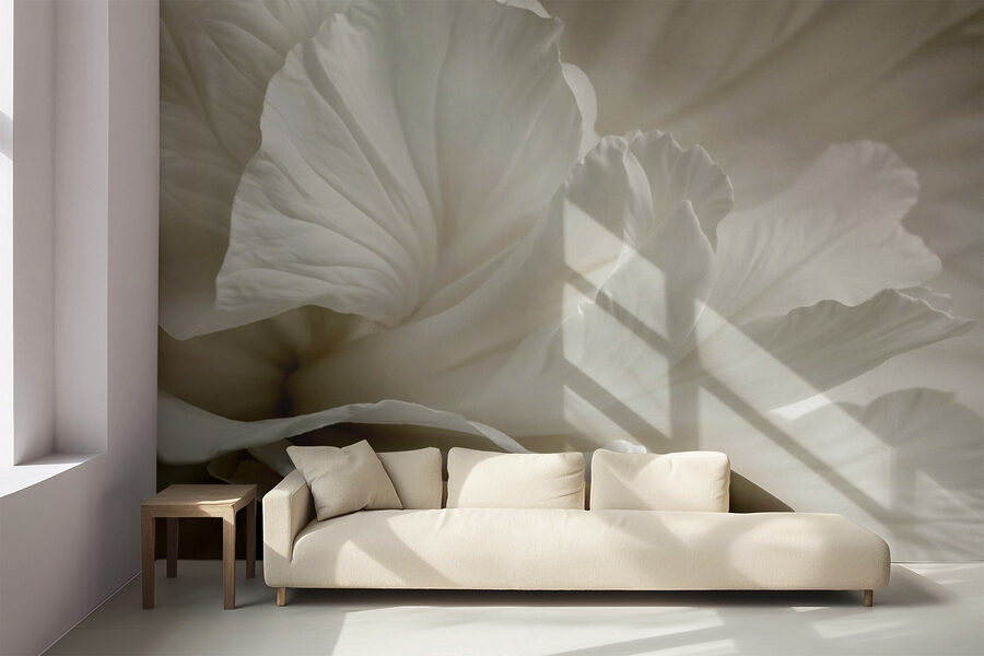 Delicate petals in soft embrace