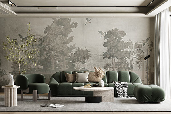 Birds flying over trees Birds flying over trees