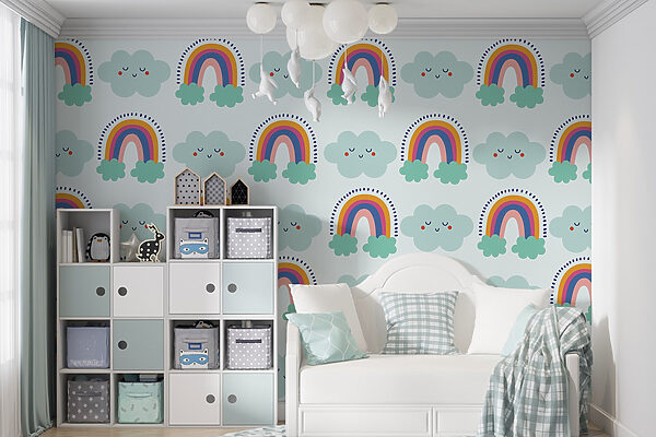 Pattern of clouds and rainbows Pattern of clouds and rainbows