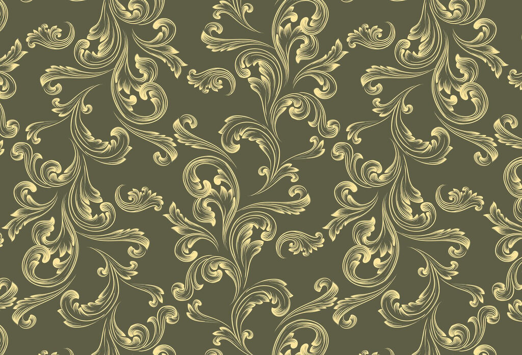 Pattern of swirls on a green background Pattern of swirls on a green background