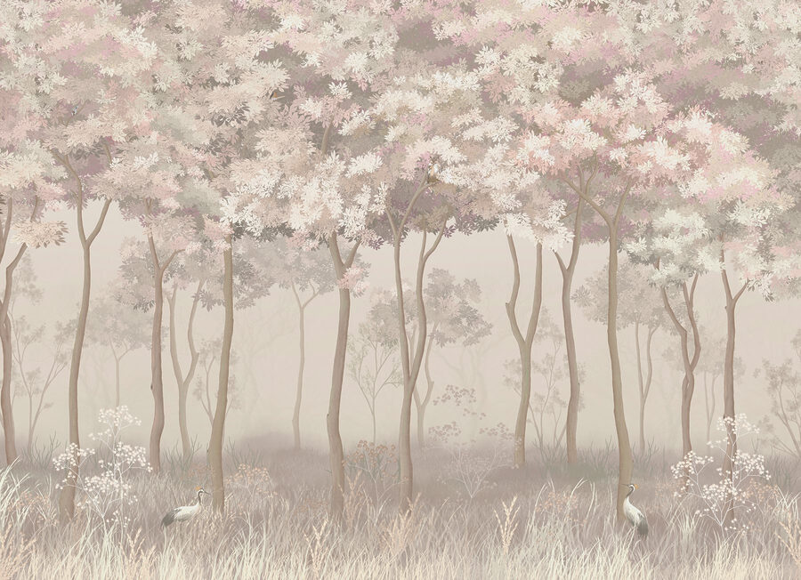 Wall murals Group of birds in a forest - Image 4