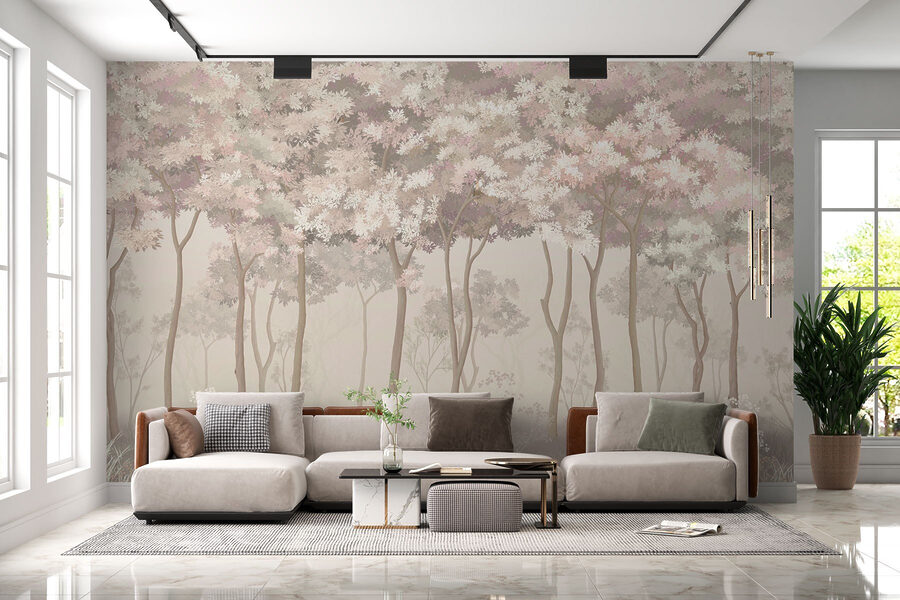 Wall murals Group of birds in a forest - Image 2