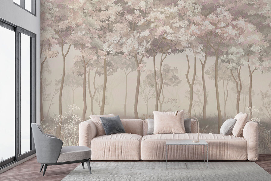 Wall murals Group of birds in a forest - Image 3