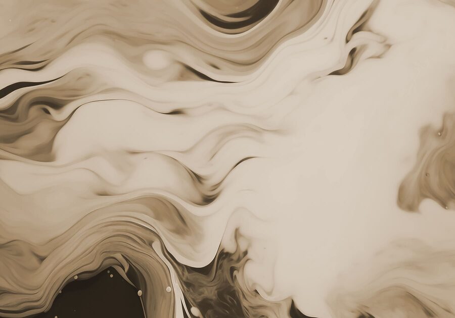 Fluid waves in soft neutral tones