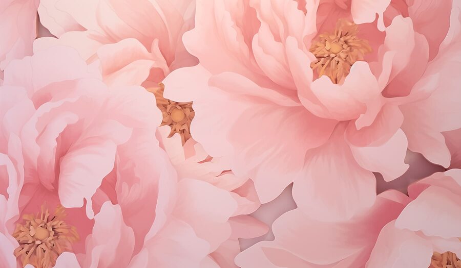 Soft petals in gentle hues.