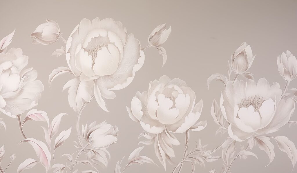 Wallpaper with flowers Wallpaper with flowers