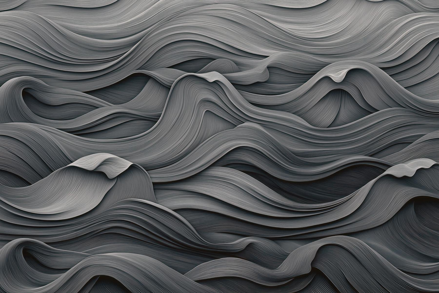 Grey and white wavy pattern Grey and white wavy pattern