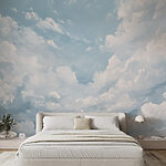 Wall murals Blue sky with clouds