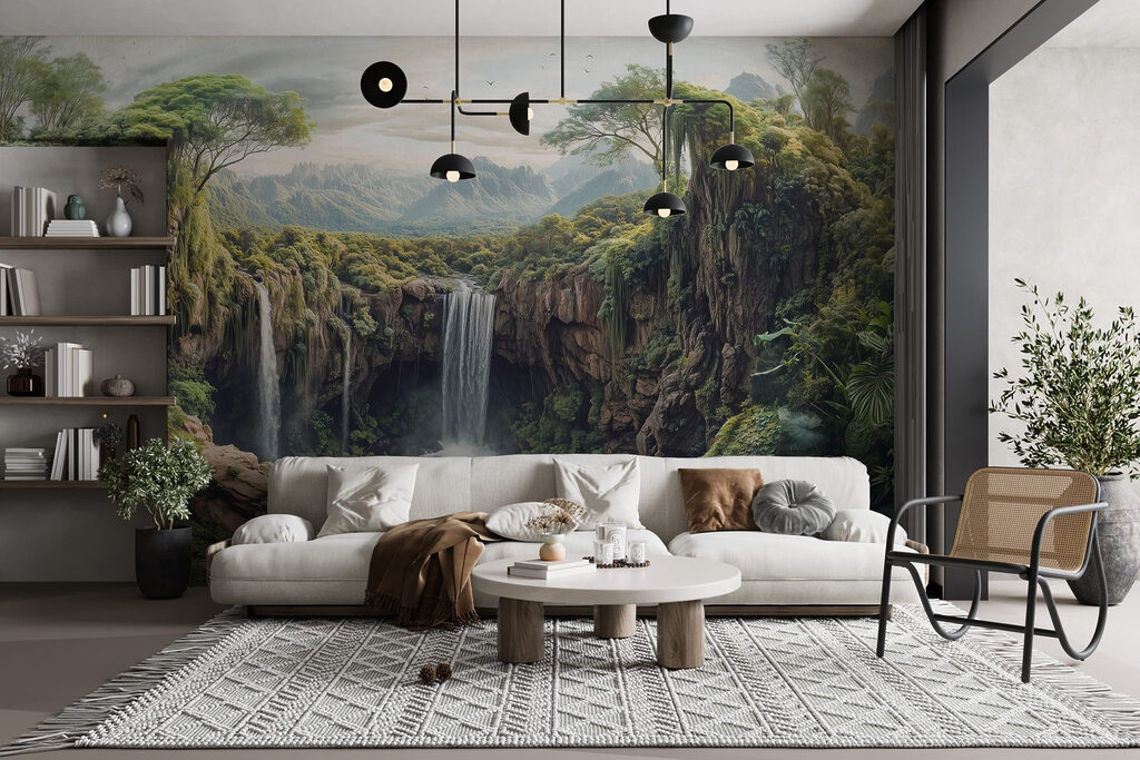 Waterfall in a forest