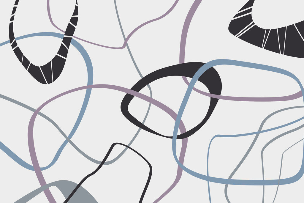 Pattern of lines and circles Pattern of lines and circles